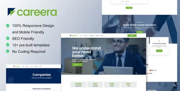 Careera – Recruitment Agency Elementor Template Kit